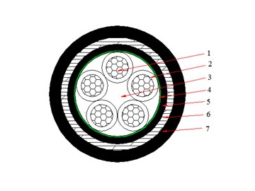 Cable NAYBY de 0.6/1 kV (AL/PVC/STA/PVC)