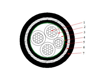 Cable NAYBY de 0.6/1 kV (AL/PVC/STA/PVC)