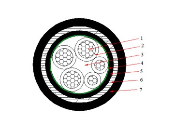 Cable NAYBY de 0.6/1 kV (AL/PVC/STA/PVC)