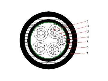 Cable Eléctrico NA2XBY de 0.6/1 kV (AL/XLPE/STA/PVC)