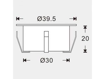 Foco LED empotrable SC-B104 (para suelos)