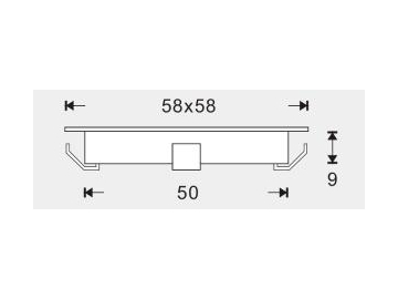 Luz LED empotrada cuadrada para escalones y escaleras SC-B102B