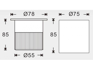 Luz LED empotrada para decoración de exterior SC-F114