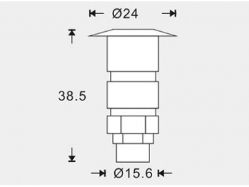 Luz LED empotrada para decoración de exteriores SC-F102