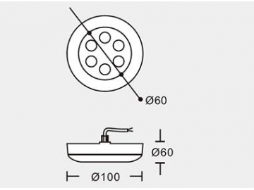 Luz LED sumergible para piscinas de alta potencia SC-G108