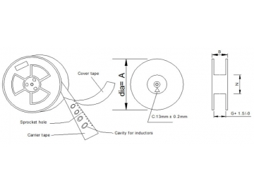 Inductor de potencia SMD, sin blindaje