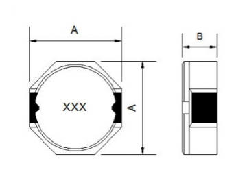 Inductor de potencia SMD, 8.3mm