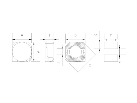 Inductor de potencia SMD, serie CDRH2B/3B/4B