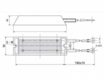 Resistencia de aluminio, serie RX18