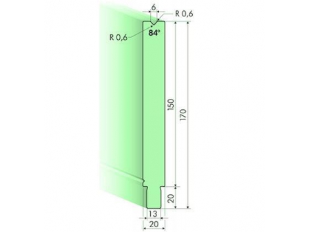 Matrices 84°, H=150mm