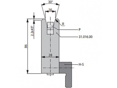 Matrices 30°, H=86mm