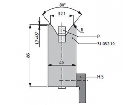 Matrices 80°, H=86mm