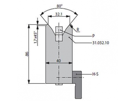 Matrices 80°, H=86mm