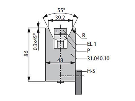 Matrices 60°, H=86mm