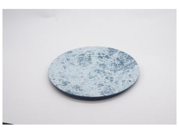 Vajilla de mármol azul