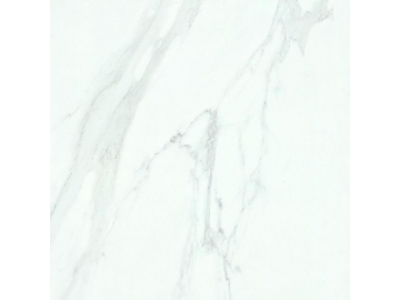 Baldosa de porcelana pulida serie White Marble