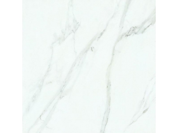 Baldosa de porcelana pulida serie White Marble