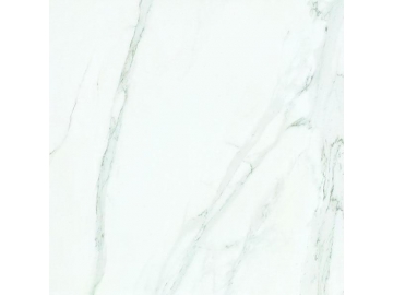 Baldosa de porcelana pulida serie White Marble