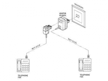 Adaptador telefónico, para Suiza