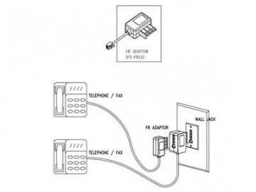 Adaptador telefónico, para Francia