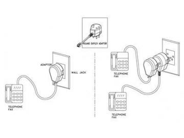 Adaptador telefónico, para Países Bajos