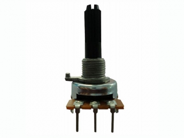 Potenciómetro rotatorio 17mm de eje aislado, WH0171