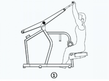 Máquina para estiramiento del músculo dorsal ancho