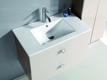 Mueble de Baño, Suspendido con Mueble Lateral y Espejo LED - IL2507