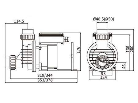 Bomba para hidromasaje, DXD-8X