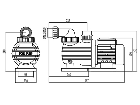 Bomba para piscina DXD-310TM
