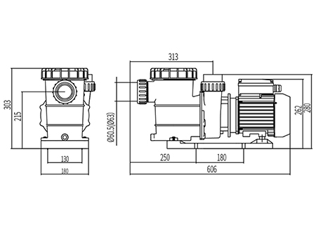 Bomba para piscina DXD-320EM