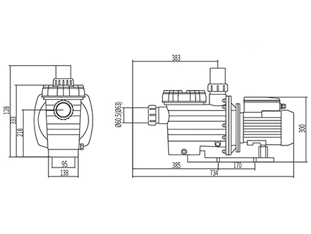Bomba para piscina DXD-320ZM