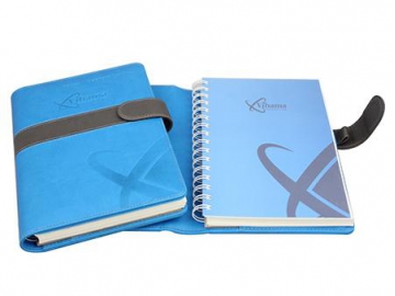 Cuaderno con espiral, cuaderno de cuero