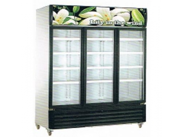 Heladera exhibidora vertical para bebidas
