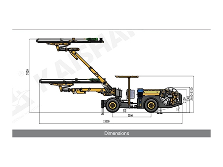 KJ421 Hydraulic Underground Drilling Rig, Tunnel Drilling Equipment