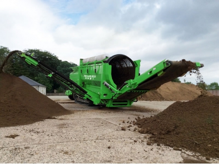 Cribadora de tambor móvil