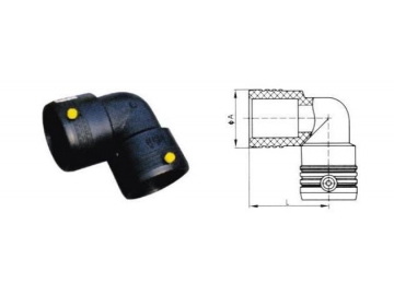 Accesorios de electrofusión, accesorios para tuberías HDPE para gas