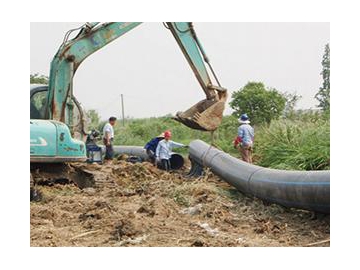 Tubería industrial HDPE para suministro de agua y accesorios