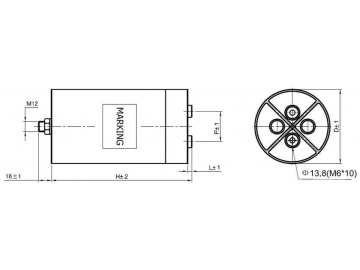 Condensador de polipropileno metalizado con filtro DC-LINK MKP-DL