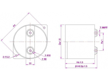 Condensador de polipropileno metalizado con filtro DC-LINK MKP-DP