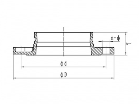 Adaptador de brida ranurada PN16