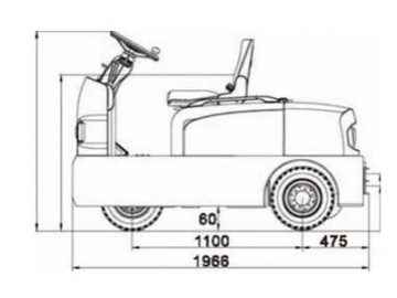 Tractor de remolque eléctrico 6t