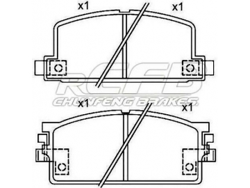 Pastillas de Freno para Vehículos de Pasajeros Isuzu