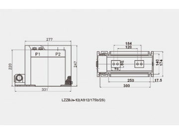 Transformador de media tensión para interior, LZZBJ9-12