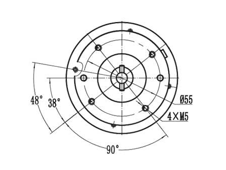 Motor de Imán Permanente, con Escobillas 120-250W - ZD068B1; Motores de Accionamiento