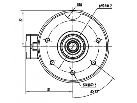 Motor DC de Imán Permanente, con Escobillas 750W - ZD125B2; Motor para Control de Desplazamiento Horizontal