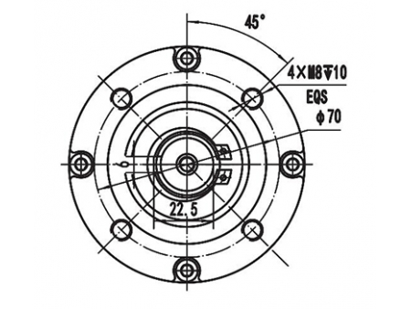 Motor DC de Imán Permanente, con Escobillas 200W (3200±8% RPM) - ZD089AX