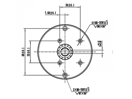 Motor DC de Imán Permanente, con Escobillas 500W - ZD080A2