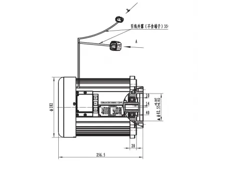 Motor de accionamiento de elevación 11000W (sin escobillas), TR155BL