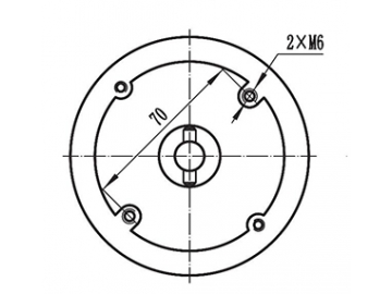 Motor de Imán Permanente, con Escobillas 500-600W - ZD097A1; Motores CC con Escobillas